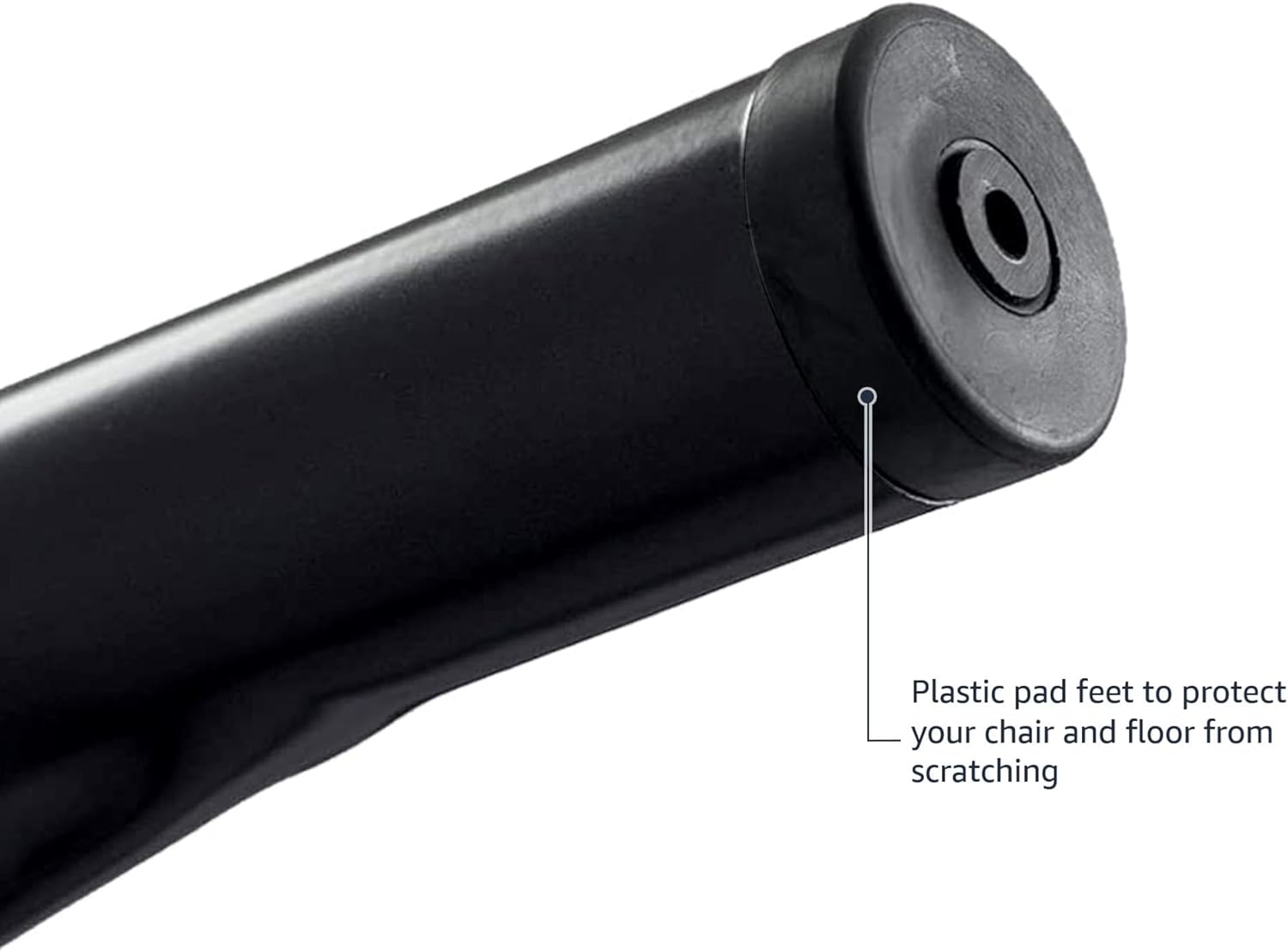 Amazon Basics Metal Dining Chairs, Matte Black, 1 Count (Pack of 4)