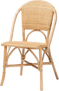 Bali & pari Jaylyn Bohemian Natural Rattan Dining Chair