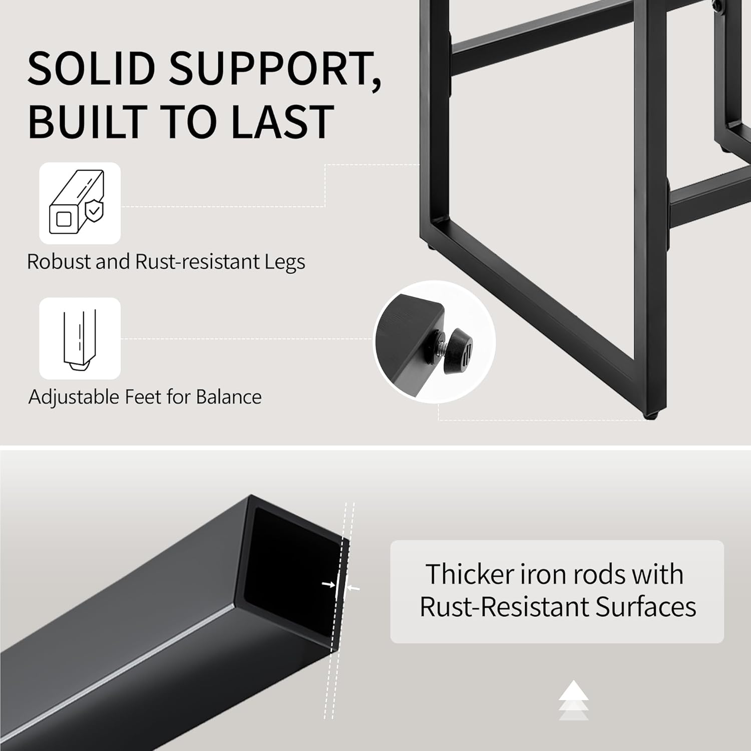 Bar Stools Set of 3, Upholstered PU Leather Counter Height Barstools with Low Back and Thickened Metal Legs, Modern Island Chairs for Kitchen Island (Caramel Brown, 3Pcs 26" Bar Stools)